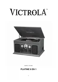 Notice Victrola NOSTALGIC VTA200B Platine_disque