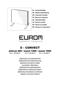 Notice Eurom ECONVECT DEFROST 400 Elektrisk radiator