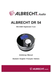 Notice ALBRECHT DR 54 MINI Récepteur audio