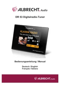 Notice ALBRECHT DR 53 Récepteur audio