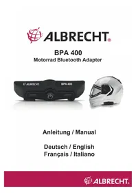 Notice ALBRECHT BPA 400 Talkie Walkie