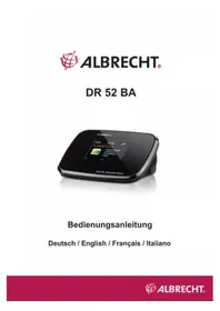 Notice ALBRECHT DR 52 BA Récepteur audio