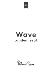 Wave Tandem Seat Silver Cross