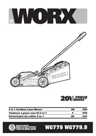 WORX WG934 - Cortadora de césped