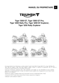 Notice TRIUMPH TIGER 1200 (2022) Moto
