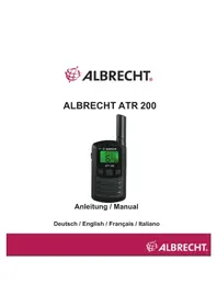 Notice ALBRECHT ATR 200 Talkie-walkie