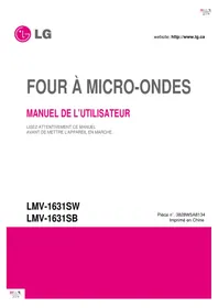 Notice LG MV1643ASY Hotte
