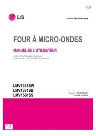 Notice LG LMV1681SB Hotte