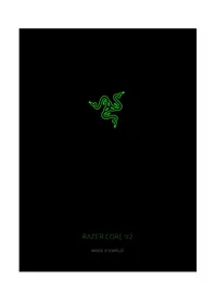 Notice RAZER CORE V2 Boîtier pour carte graphique externe
