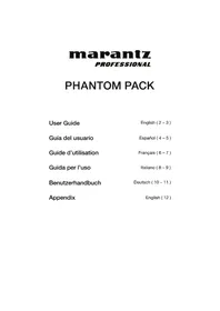 Notice MARANTZ PHANTOM PACK Matériel audio professionnel
