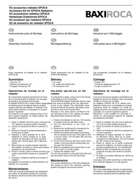 Notice Baxi EPOCA Chauffage