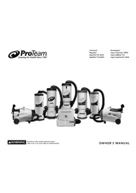 Notice ProTeam SUPER COACHVAC Aspirateur