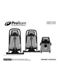 Notice ProTeam PROGUARD 20 Aspirateur