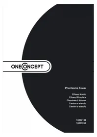 Notice OneConcept PHANTASMA TOWER Caminetto
