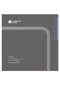 Notice CAMBRIDGE EDGE NQ Système hifi