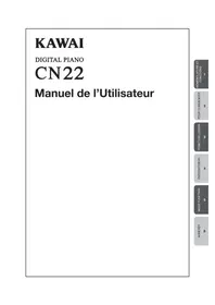 Notice KAWAI CN22 Piano