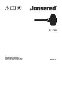 Notice JONSERED BP750I Blower