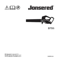 Notice JONSERED B750I Blower