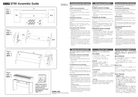 Notice KORG STB1 Support pour clavier musical