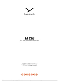 Notice BEYERDYNAMIC M 130 Microphone