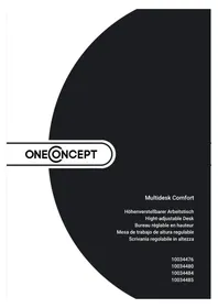 Notice OneConcept MULTIDESK COMFORT Ufficio