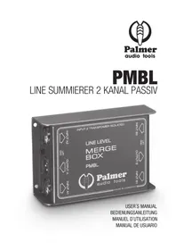 Notice Palmer PMBL Répartiteur