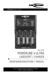 Notice ANSMANN POWERLINE 4 ULTRA Battery charger