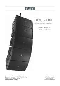 Notice FBT HORIZON VHAB 406 Enceinte audio