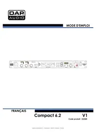 Notice DAP-Audio COMPACT 6.2 Table de mixage