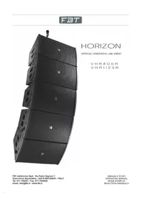Notice FBT HORIZON VHA 112 SA Caisson de basses