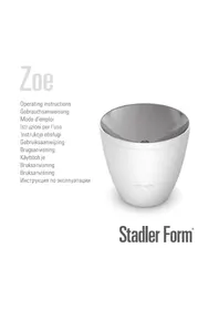 Notice STADLERFORM ZOE Diffuseur d'arôme
