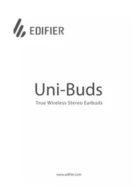 Notice EDIFIER UNIBUDS 耳栓