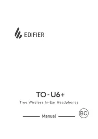 Notice EDIFIER TOU6+ 耳栓