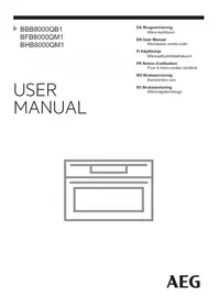 Notice AEG BHB8000QM1 Sähköuuni