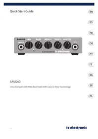 Notice TC ELECTRONIC BAM200 Amplificateur audio