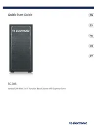 Notice TC ELECTRONIC BC208 Enceinte audio