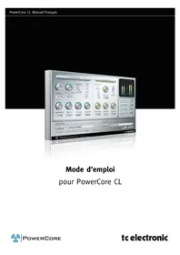 Notice TC ELECTRONIC POWERCORE PCI Équipement audio