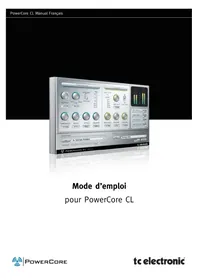 Notice TC ELECTRONIC POWERCORE CL Égaliseur audio