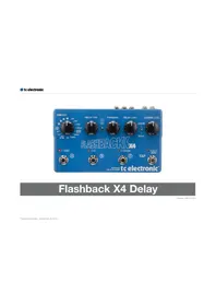 TC ELECTRONIC Delay X4 Delay - Pédale d'effet musicale