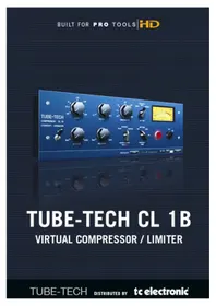 Notice TC ELECTRONIC TUBETECH CL 1B TDM Compresseur audio