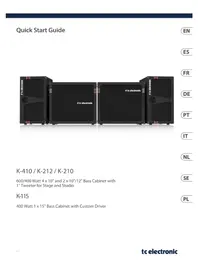 Notice TC ELECTRONIC K410 Enceinte audio