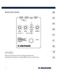 Notice TC ELECTRONIC SCF GOLD Pédale d'effet audio