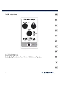 Notice TC ELECTRONIC SKYSURFER REVERB Pédale d'effet audio