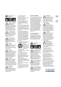 Notice TC ELECTRONIC POWERPLUG 9 Pédale d'effet audio