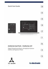 Notice TC ELECTRONIC DVR250DT Logiciel audio