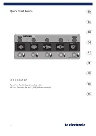 Notice TC ELECTRONIC PLETHORA X5 Pédalier d'effets pour guitare