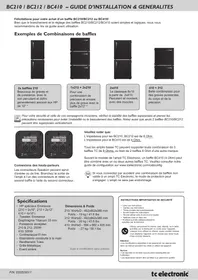 Notice TC ELECTRONIC BC410 Enceinte audio