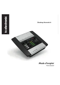 Notice TC ELECTRONIC DESKTOP KONNEKT 6 Interface audio
