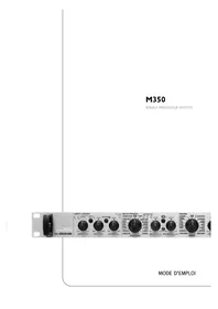 Notice TC ELECTRONIC M350 Processeur audio