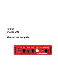 Notice TC ELECTRONIC BG250208 Amplificateur audio